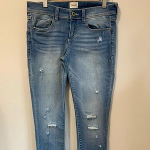 Sneak Peek  low rise ripped distressed jeans